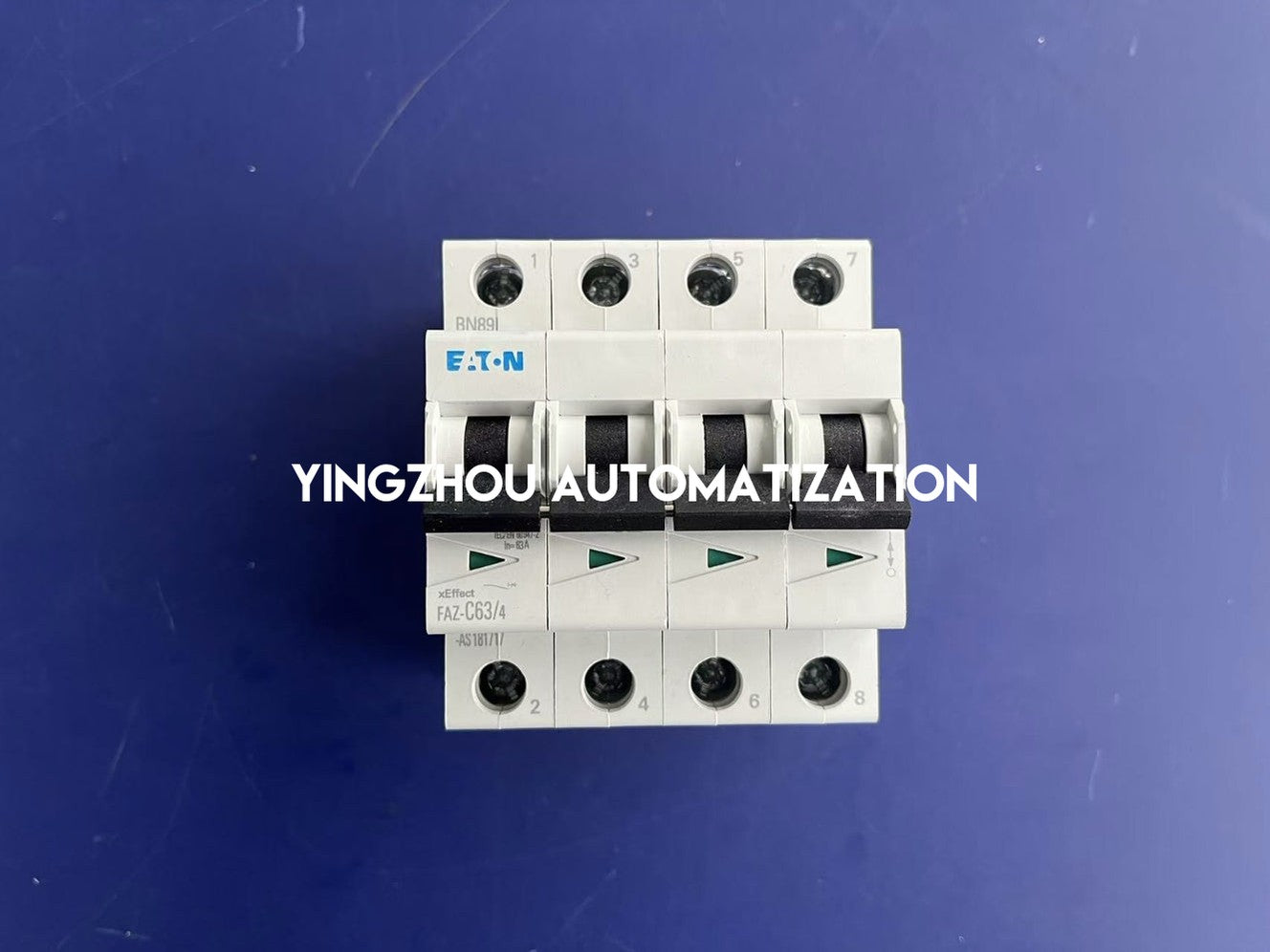 Eaton Moeller FAZ-C63/4 Miniature Circuit Breaker | 4-Pole, 63A, Type C Curve-YingZhou Automatization