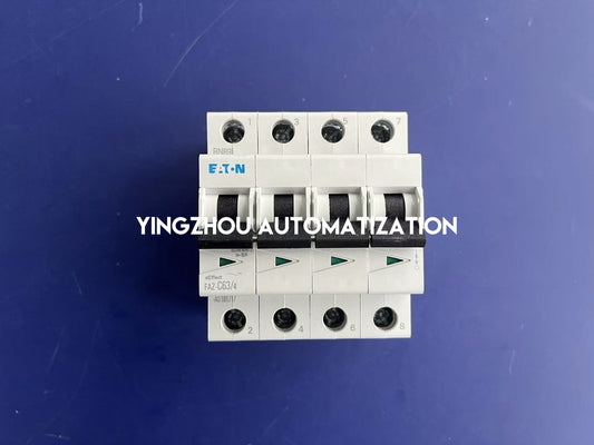 Eaton Moeller FAZ-C63/4 Miniature Circuit Breaker | 4-Pole, 63A, Type C Curve-YingZhou Automatization