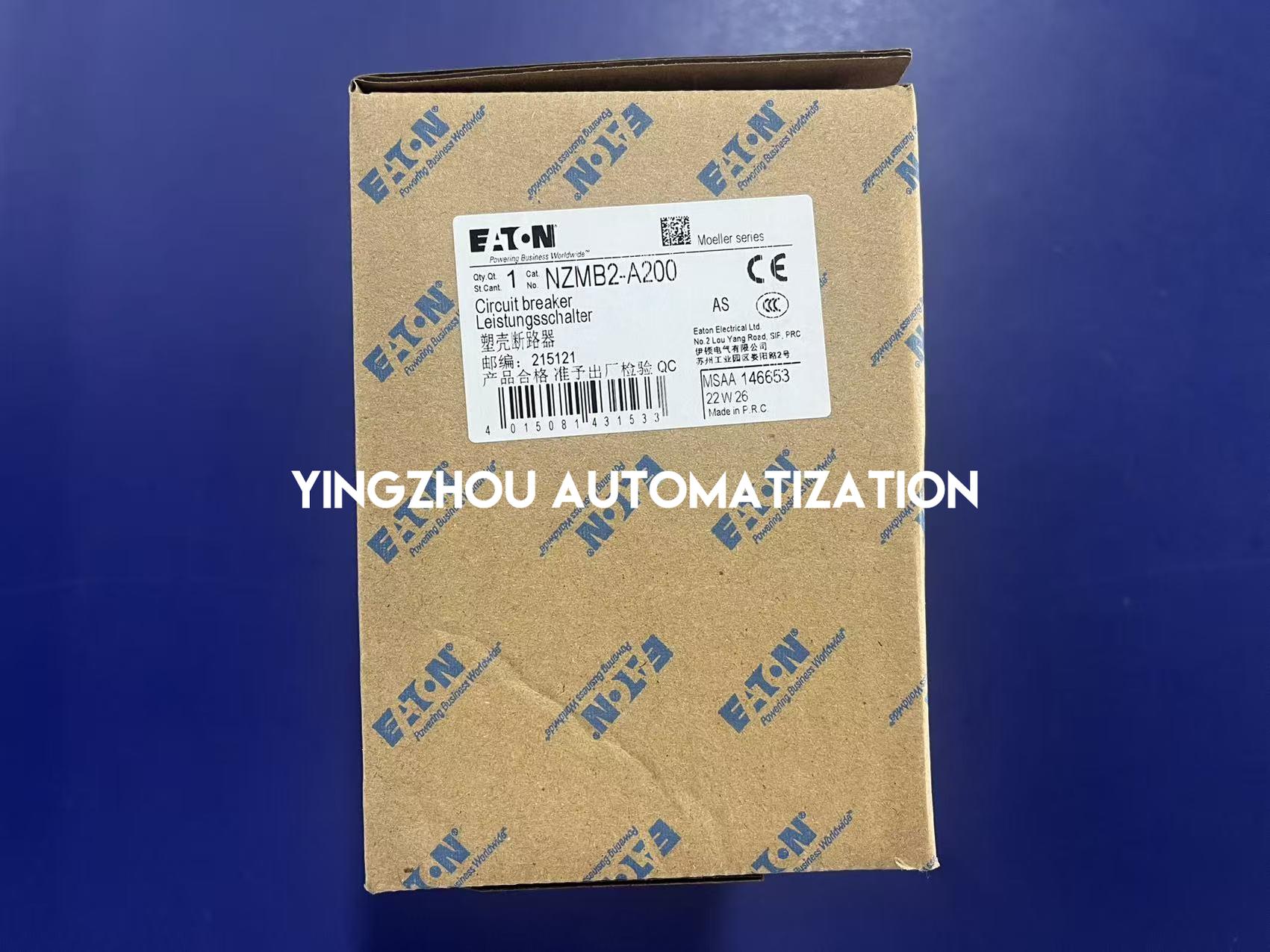 Eaton NZMB2-A200 Circuit Breaker | 200A Rated Current, Moulded Case, High Breaking Capacity, Brand New Original-YingZhou Automatization