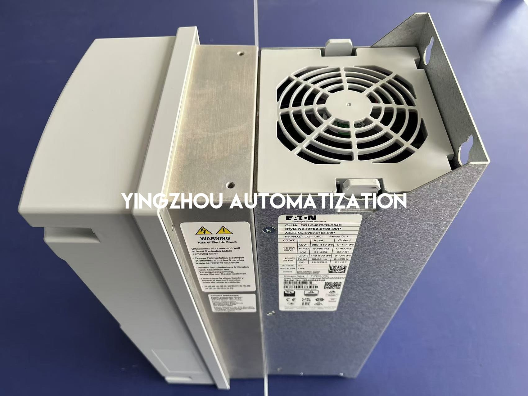 Eaton PowerXL DG1 VFD DG1-34023FB-C54C | 3-Phase 480V, 15HP (11kW), IP54/Type 12-YingZhou Automatization