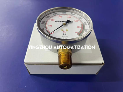 Enerpac GP10S Hydraulic Pressure Gauge | 10,000 psi / 700 bar, 4" Face, 1/2" NPTF-YingZhou Automatization