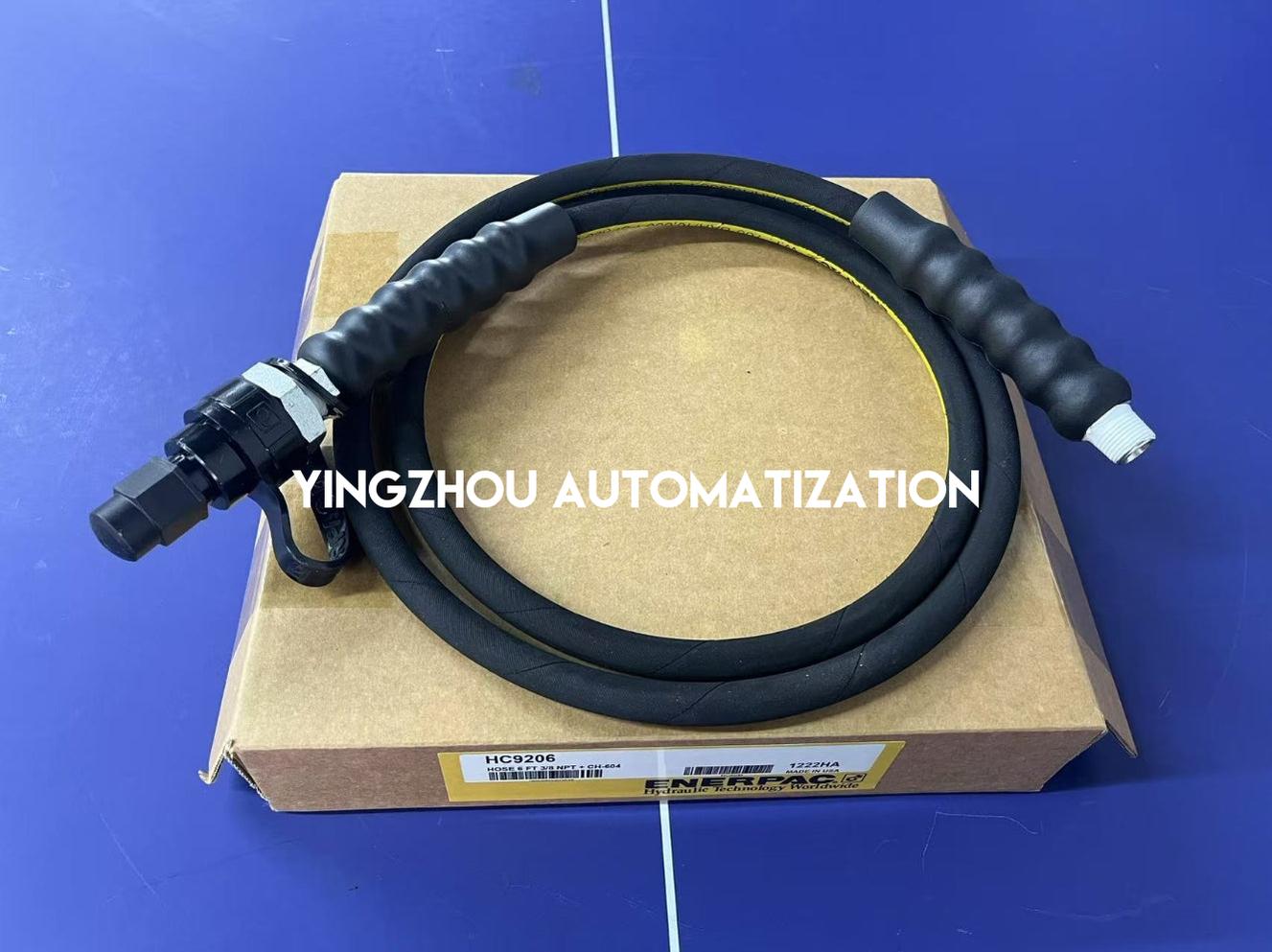 Enerpac HC9206 | Heavy-Duty Rubber Hydraulic Hose | 6 ft. (1.8m) Length | 10,000 Psi 700 Bar Rated with 3/8" NPTF & CH604 Coupler | Brand New Original-YingZhou Automatization
