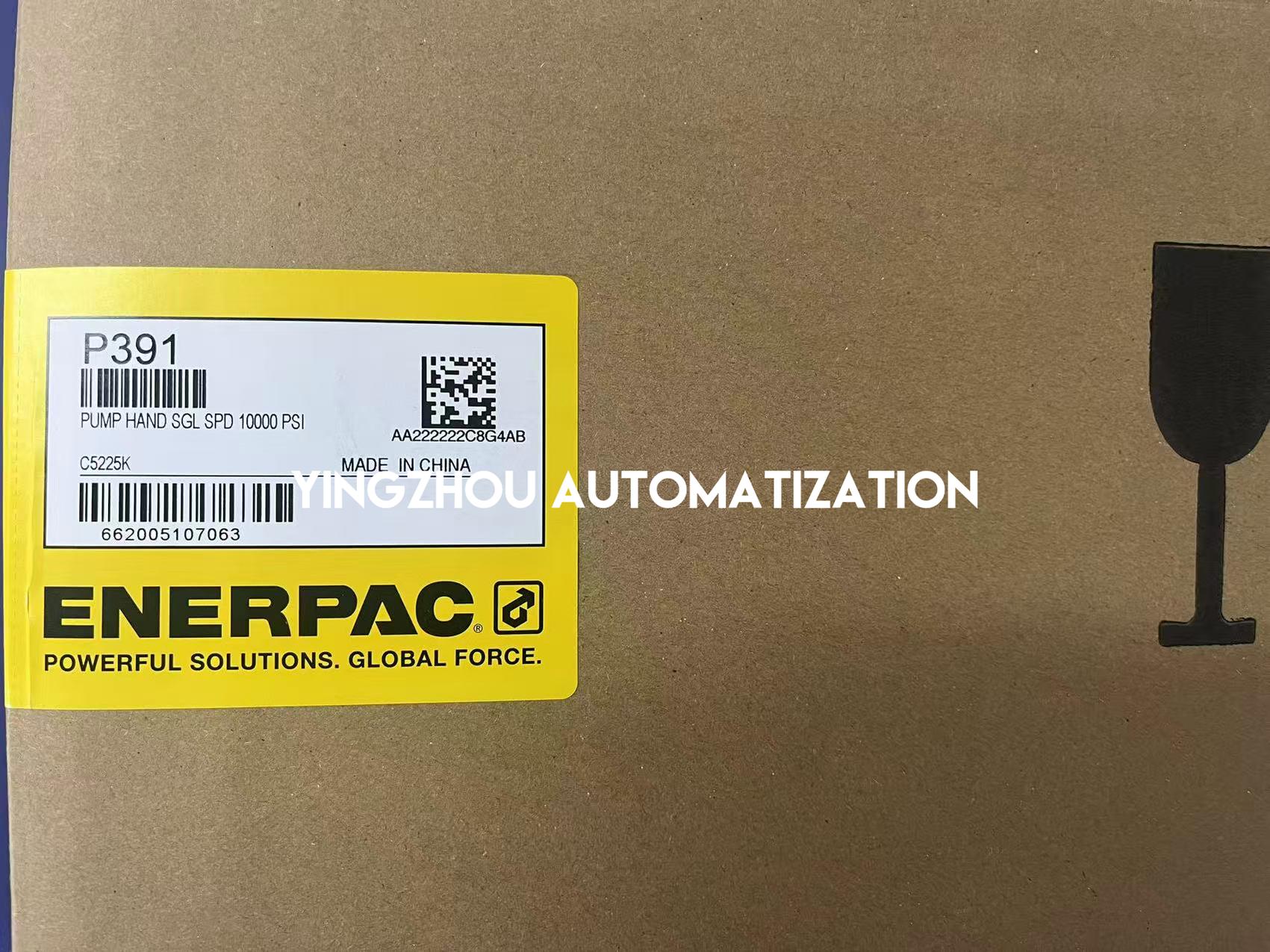 Enerpac P391 Lightweight Hydraulic Hand Pump | Single-Speed, 10,000 psi, 55 in³ Oil Capacity-YingZhou Automatization