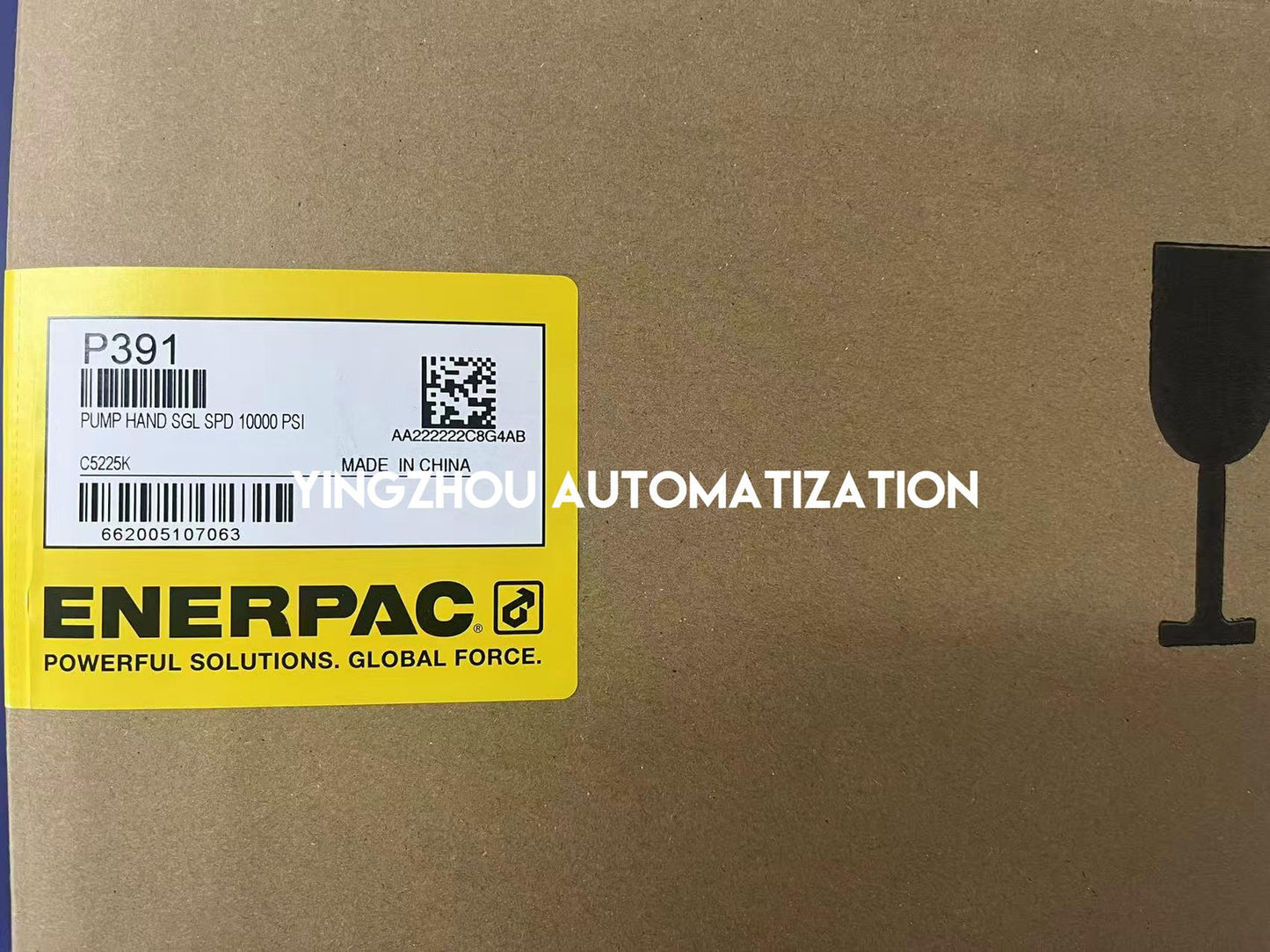 Enerpac P391 | Two-Speed Light-Weight Hydraulic Hand Pump | 10,000 psi 700 bar | 55 in³ Reservoir | Manual Power Pack | Brand New Original-YingZhou Automatization