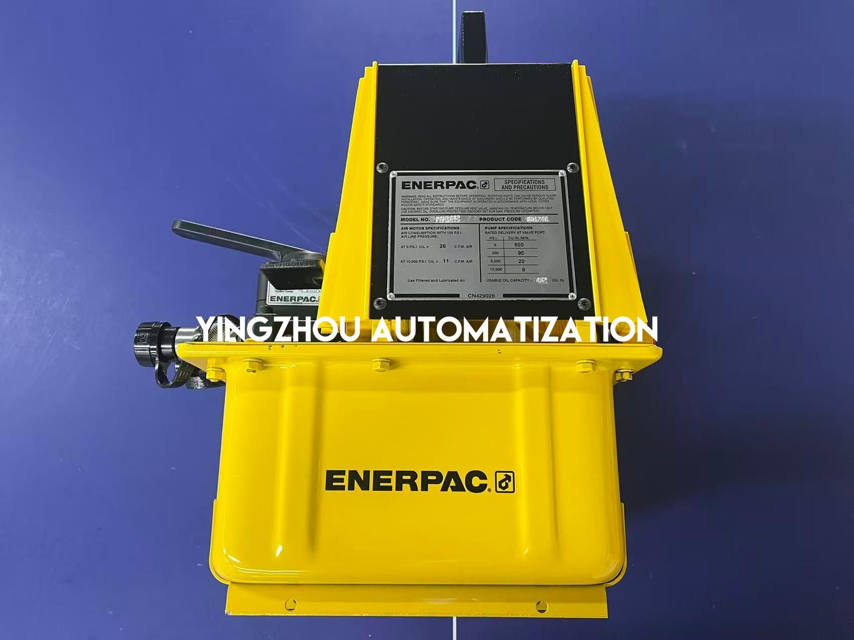 Enerpac PAM1042 Air Hydraulic Pump | 10,000 psi, 2.0 Gallon, 4-Way Manual Valve-YingZhou Automatization