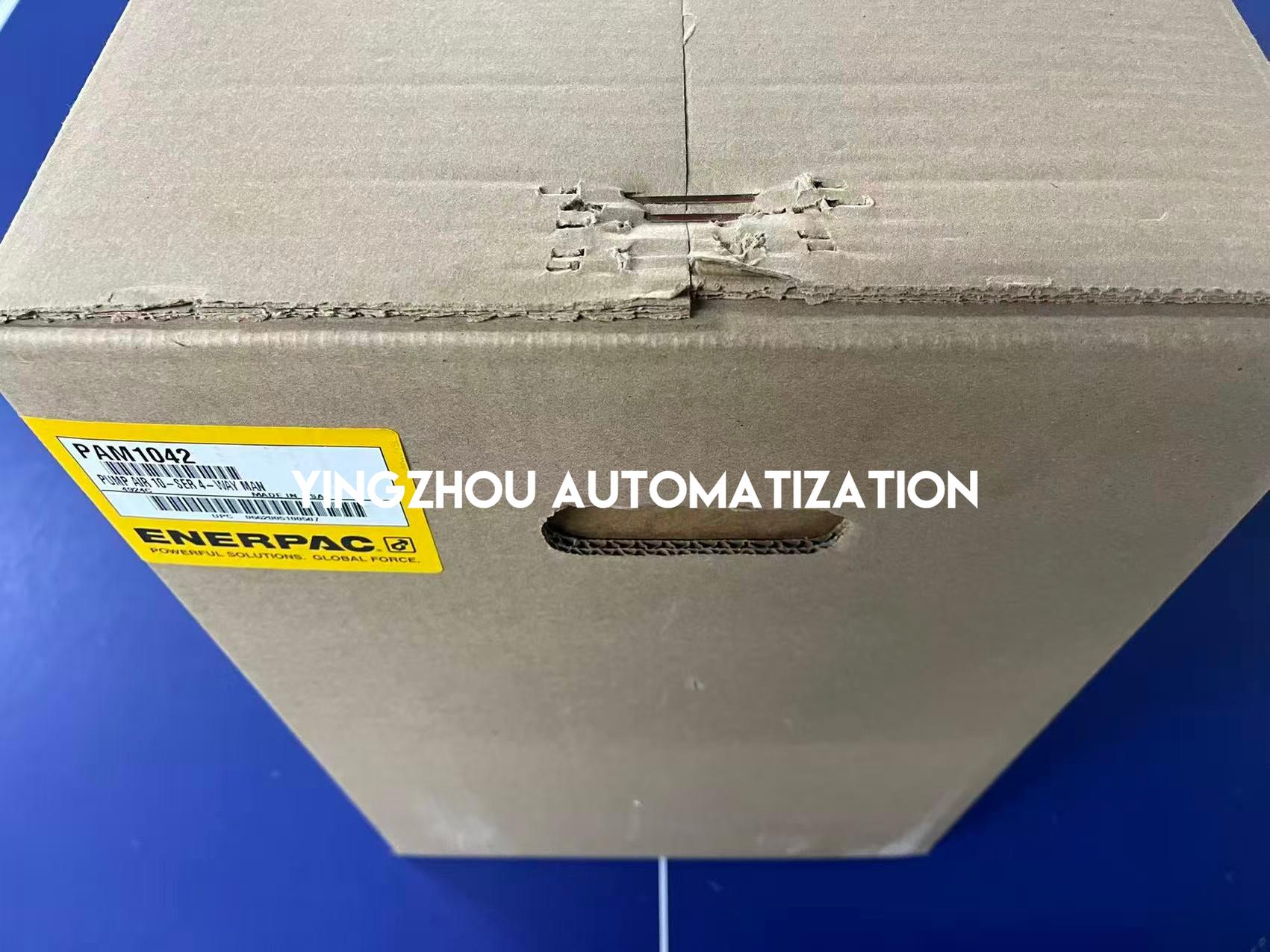 Enerpac PAM1042 Air Hydraulic Pump | 10,000 psi, 2.0 Gallon, 4-Way Manual Valve-YingZhou Automatization