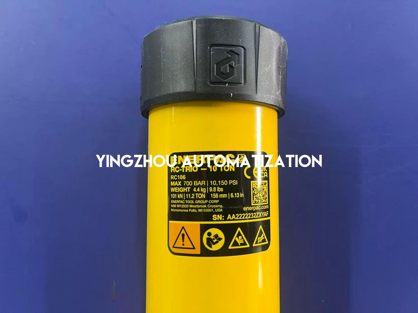 Enerpac RC106 | RC-Series General Purpose Hydraulic Cylinder | 10 Ton Capacity | 6.13 in Stroke | Single-Acting Lifting Jack | Brand New Original-YingZhou Automatization