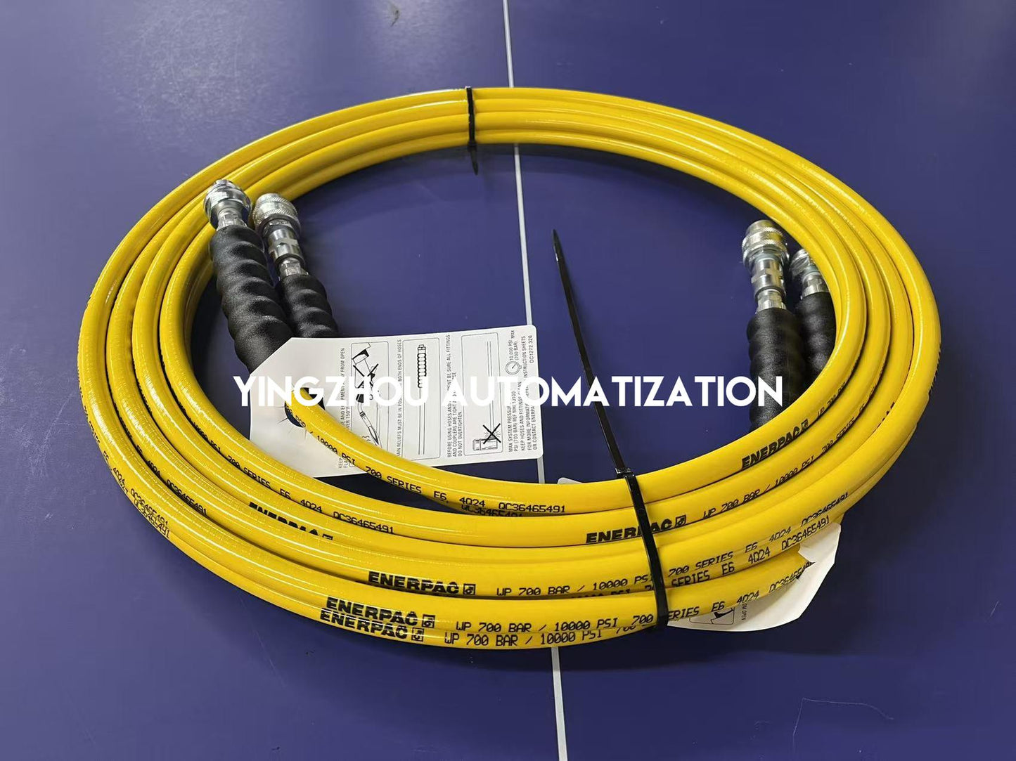 Enerpac THQ706T | Twin Torque Wrench Hose | 19.5 ft. (6.0m) Length | 10,000 Psi 700 Bar Rated with 1/4" Spin-On Couplers | Brand New Original-YingZhou Automatization
