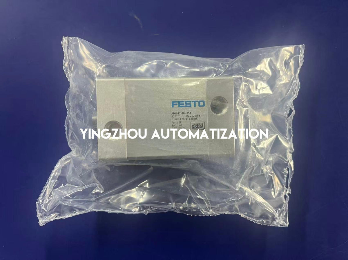FESTO ADN-32-30-I-P-A 536283 Compact Pneumatic Cylinder 32mm Bore 30mm Stroke Double Acting M8 Female Thread ISO 21287-YingZhou Automatization