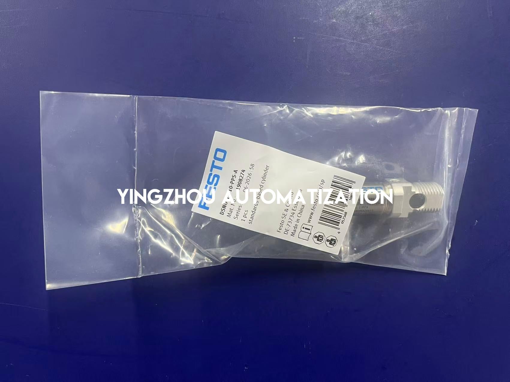 FESTO DSNU-16-10-PPS-A Cylinder | 1908274 ISO 6432 Round Cylinder 16mm Bore 10mm Stroke | Brand New Original-YingZhou Automatization