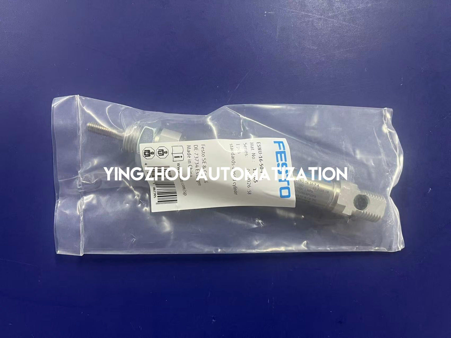 FESTO ESNU-16-50-P-A Cylinder | 19265 Standard Round Cylinder 16mm Bore 50mm Stroke | Brand New Original-YingZhou Automatization