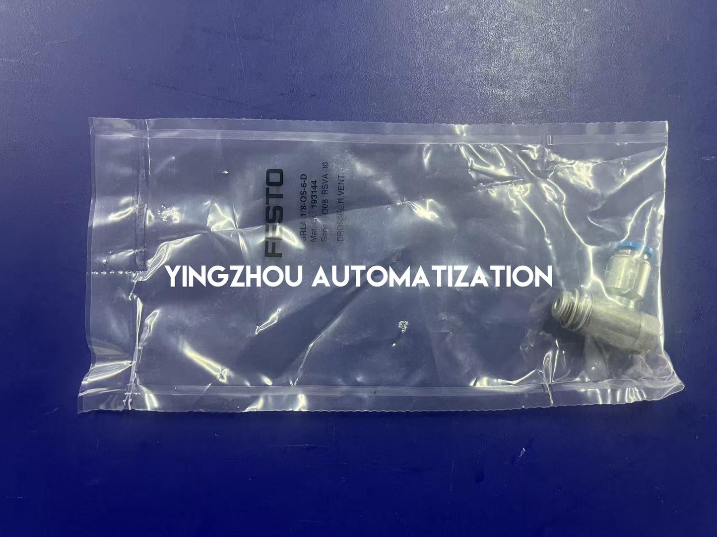 FESTO GRLA-1/8-QS-6-D Valve | 193144 One-Way Flow Control Valve G1/8-6mm | Brand New Original-YingZhou Automatization