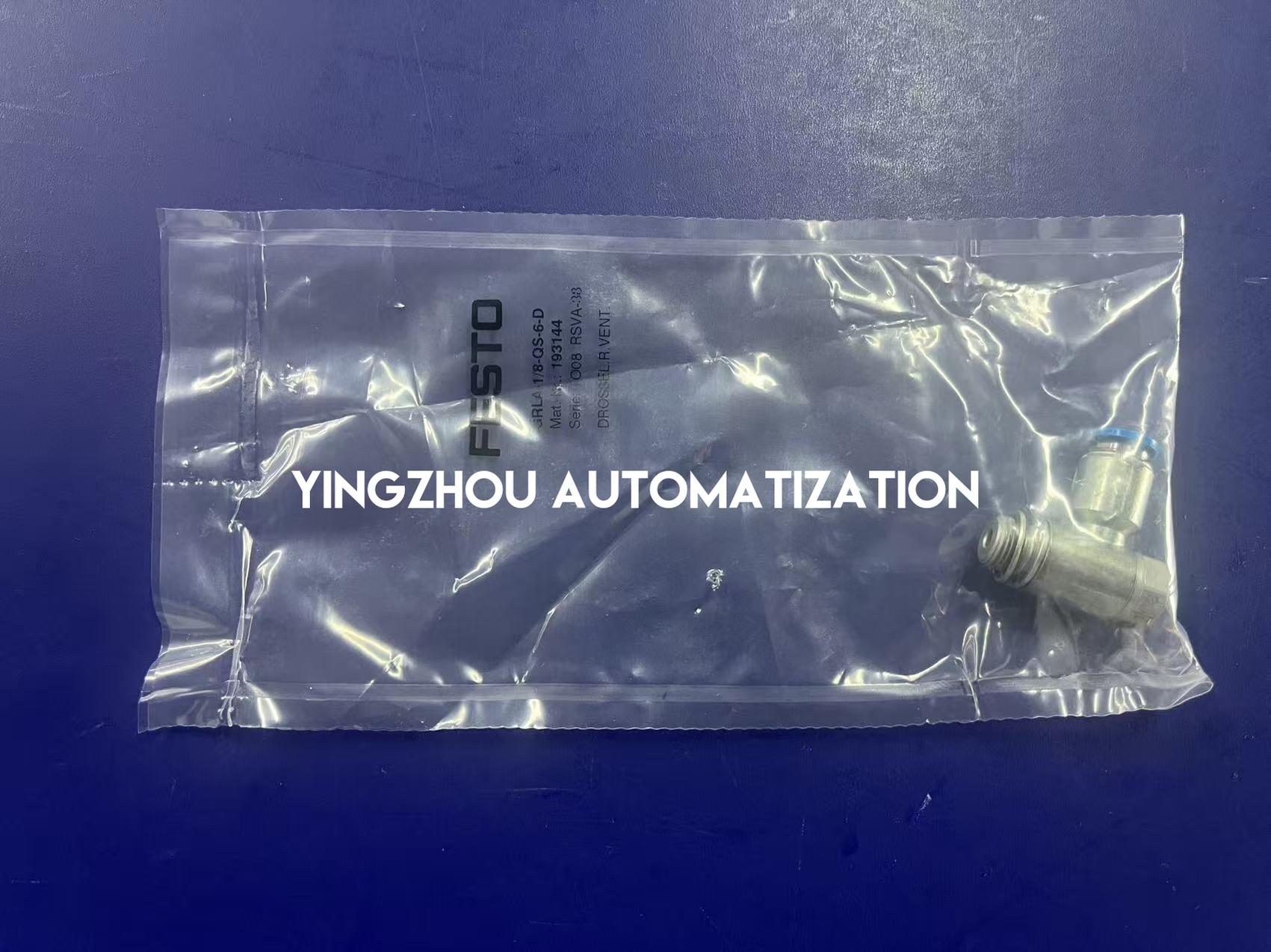 FESTO GRLA-1/8-QS-6-D Valve | 193144 One-Way Flow Control Valve G1/8-6mm | Brand New Original-YingZhou Automatization