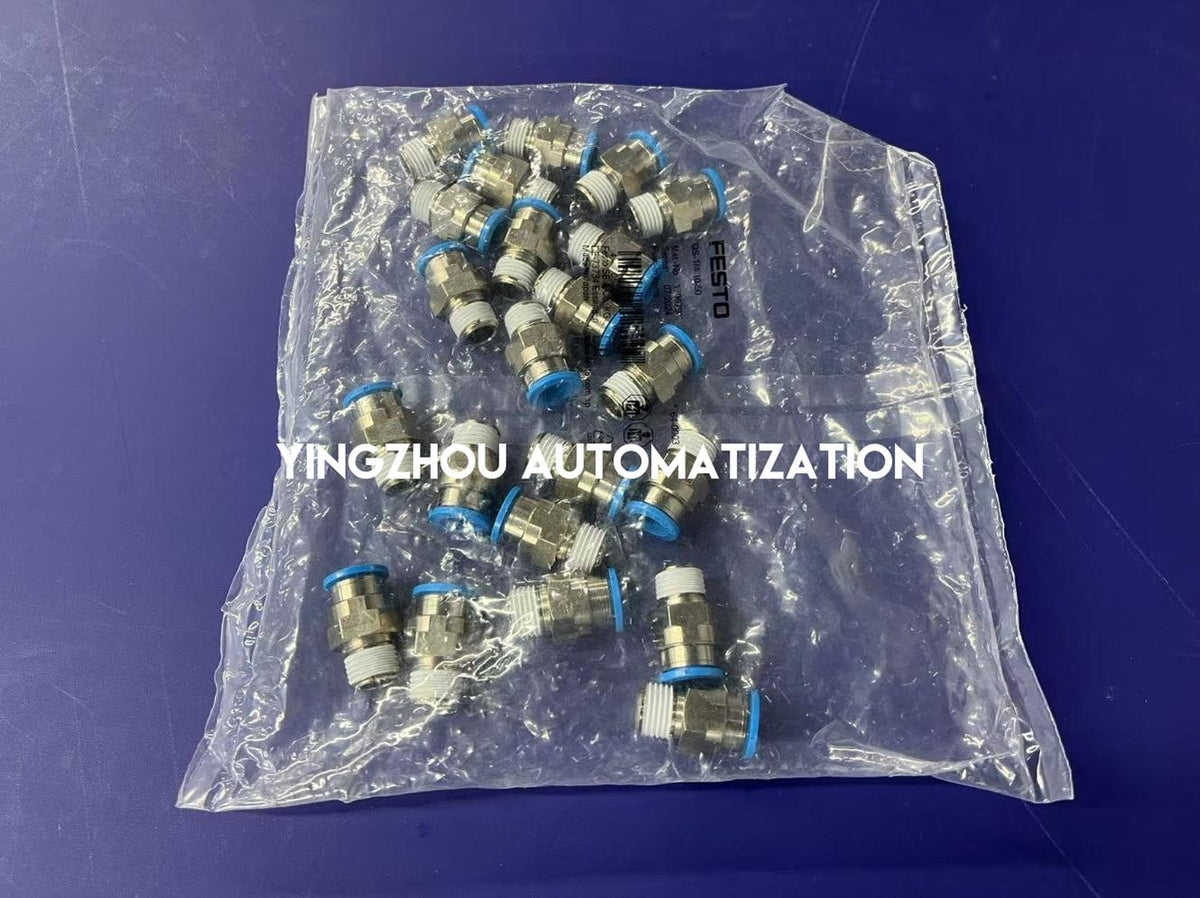 FESTO QS-1/4-10-50 130679 Straight Push-in Fitting R1/4 Male Thread 10mm Tube OD-YingZhou Automatization