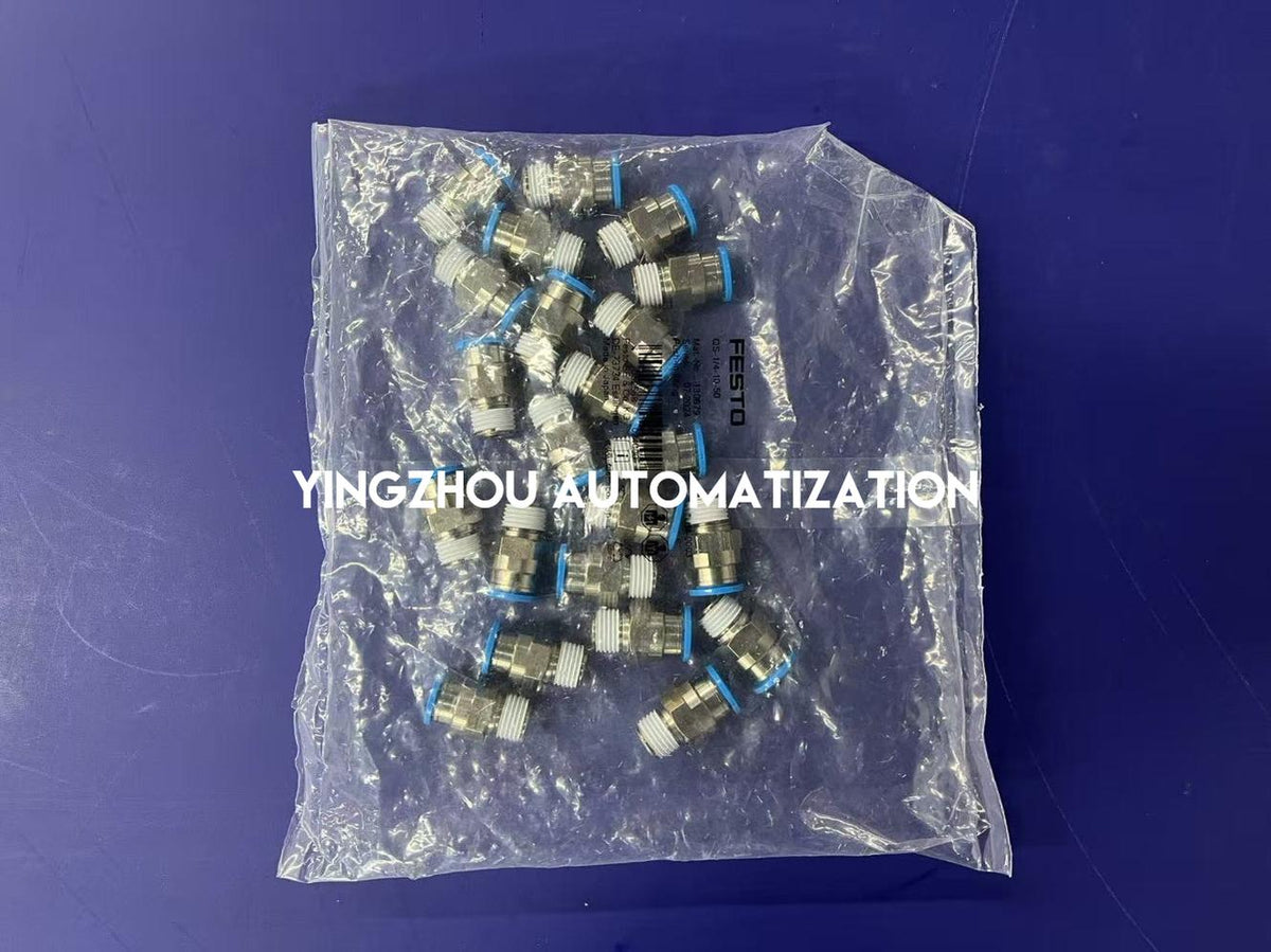 FESTO QS-1/4-10-50 130679 Straight Push-in Fitting R1/4 Male Thread 10mm Tube OD-YingZhou Automatization