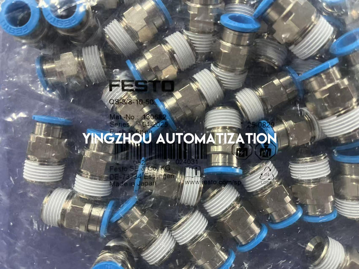 FESTO QS-3/8-10-50 130682 Straight Push-in Fitting R3/8 10mm-YingZhou Automatization