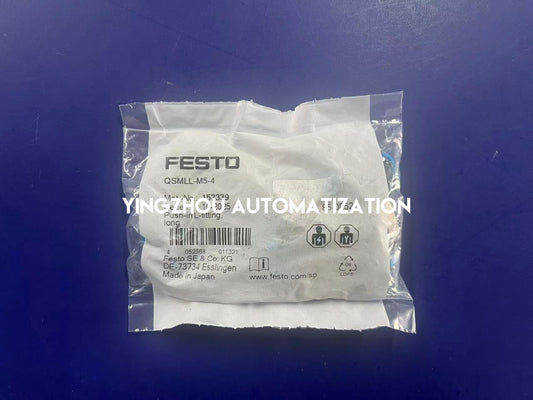 FESTO QSMLL-M5-4 153339 Long L-Shaped Push-In Fitting M5 to 4mm-YingZhou Automatization