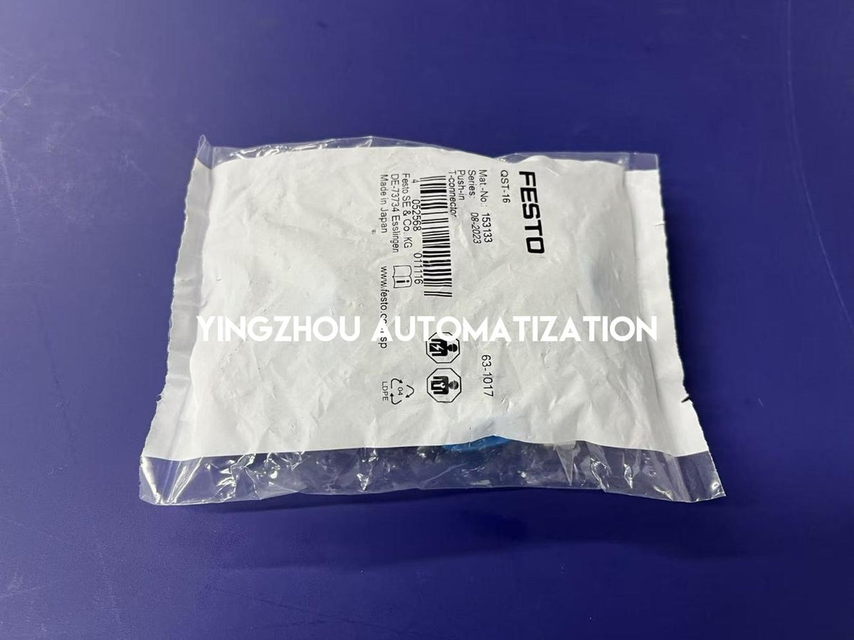 FESTO QST-16 153133 Push-in T-Connector 16mm Pneumatic Tube Fitting 13mm Nominal Size-YingZhou Automatization