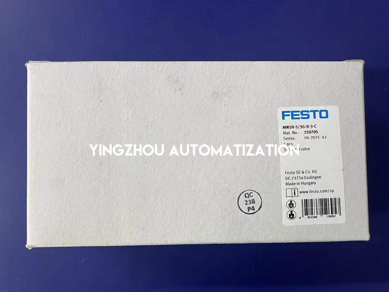 Festo 159705 MN1H-5/3G-D-3-C Solenoid Valve | 5/3-Way | G1/2" | Mid-Position Closed-YingZhou Automatization