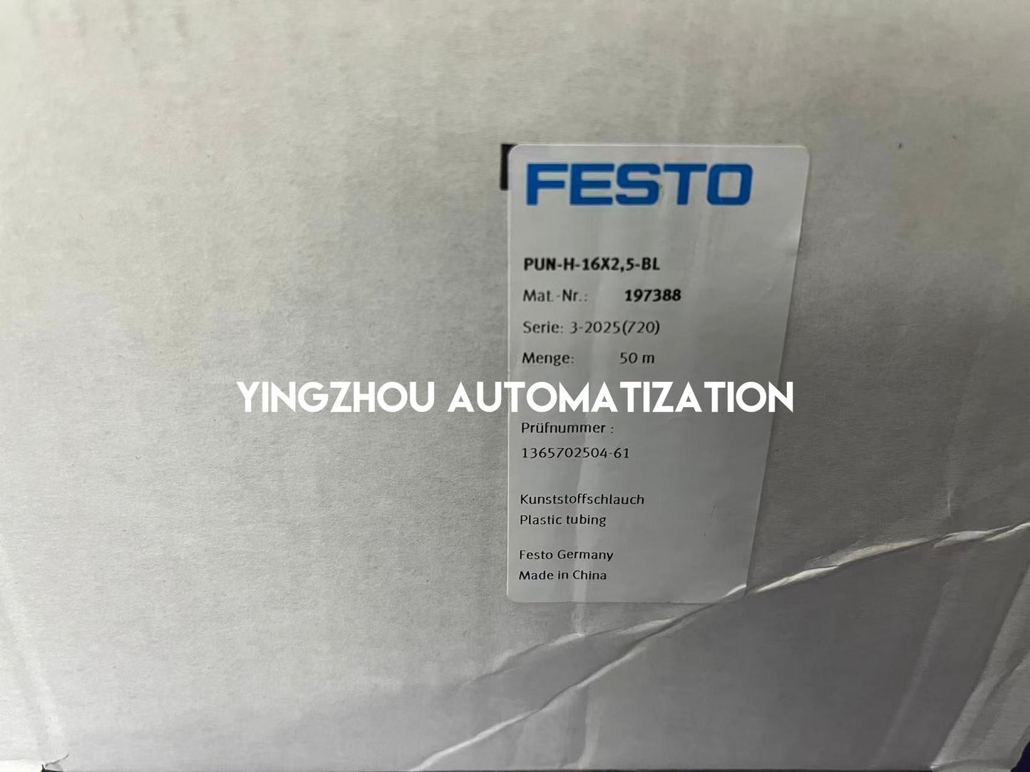 Festo 197388 PUN-H-16x2.5-BL Pneumatic Tubing | 16mm O.D. | Blue | Hydrolysis Resistant-YingZhou Automatization