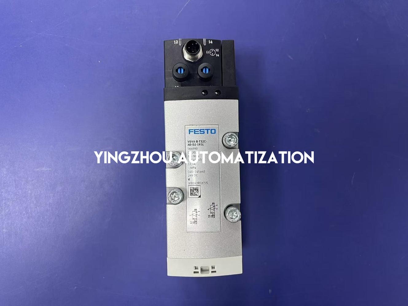 Festo 566990 VSVA-B-T32C-AD-D2-1R5L Solenoid Valve | ISO 15407-1 Size 02 | 2x 3/2-Way NC-YingZhou Automatization