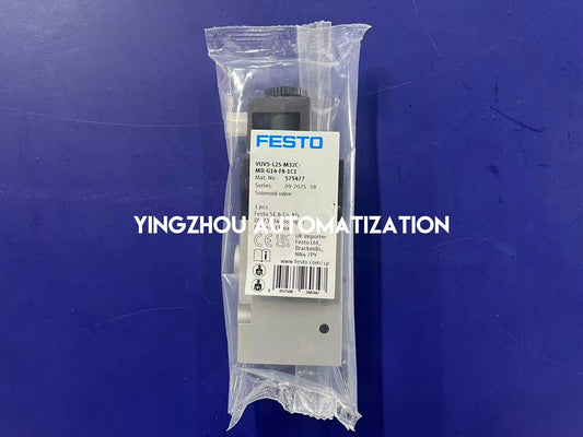 Festo 575477 VUVS-L25-M32C-MD-G14-F8-1C1 Solenoid Valve | 3/2-Way Closed | G1/4"-YingZhou Automatization