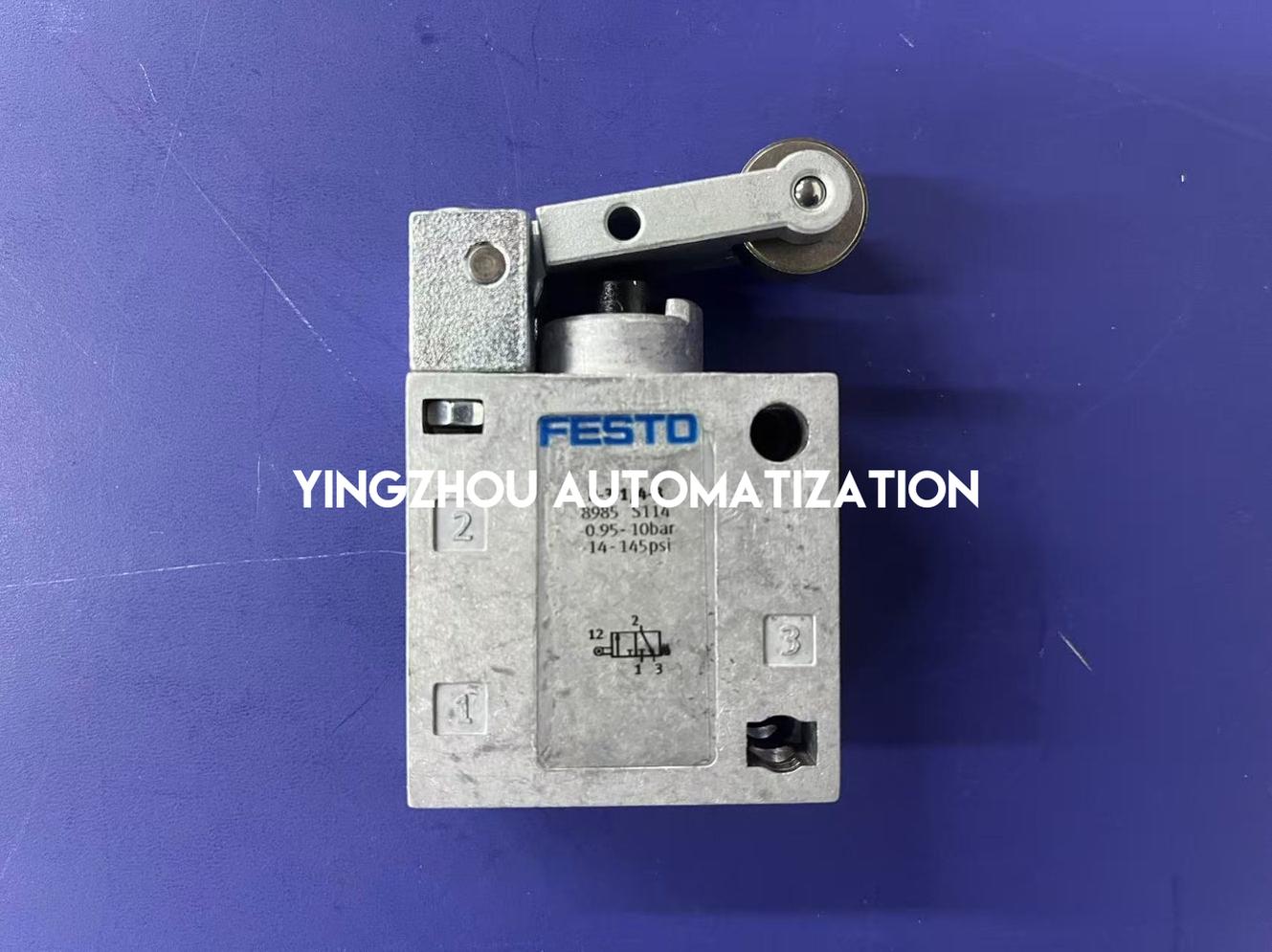Festo 8985 R-3-1/4-B Roller Lever Valve | 3/2-Way | G1/4" | Mechanical Actuation-YingZhou Automatization