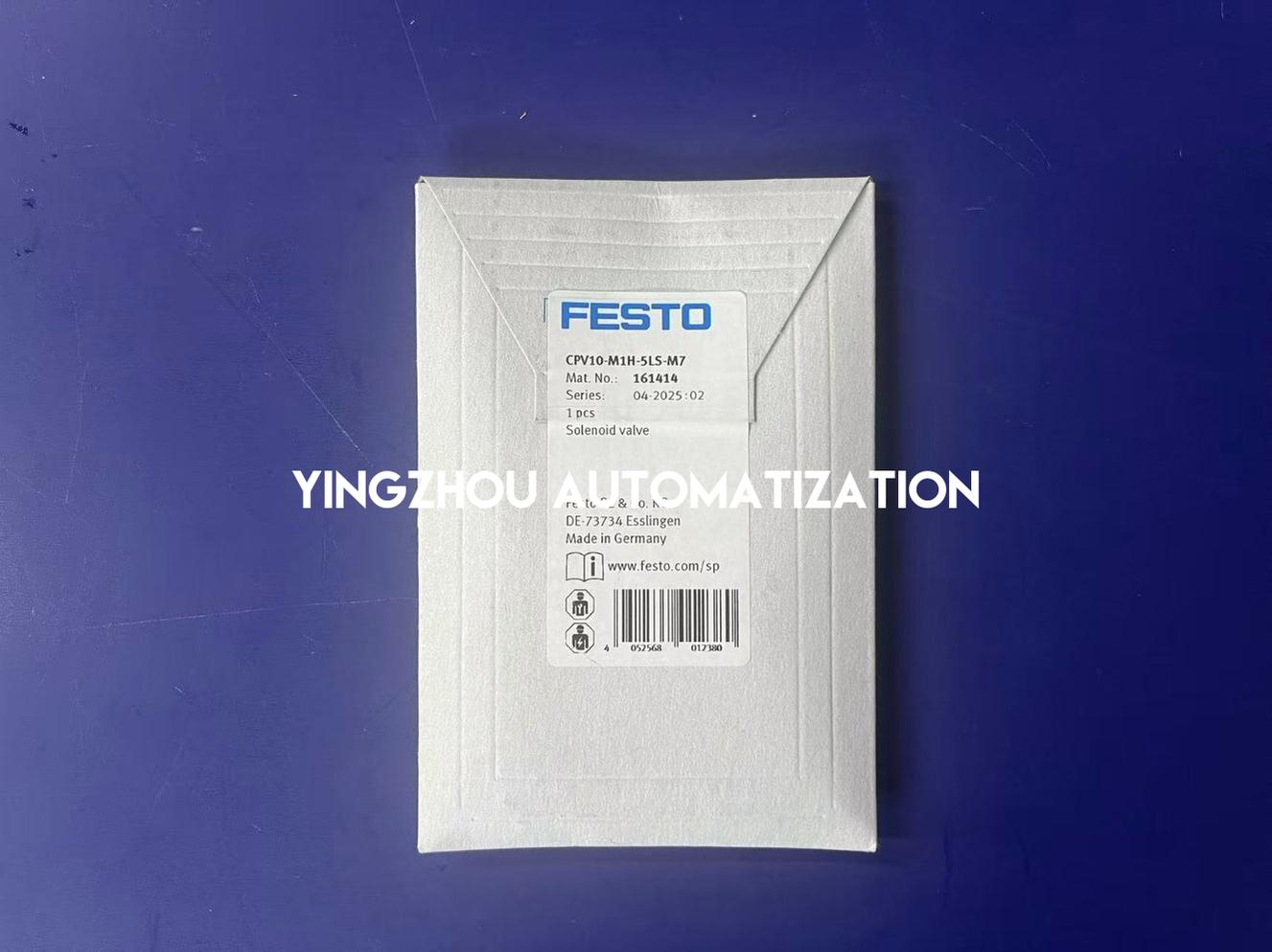 Festo CPV10-M1H-5LS-M7 Solenoid Valve | 161414 | 5/2-way, M7 Ports | Compact Valve Terminal Component | Brand New Original-YingZhou Automatization