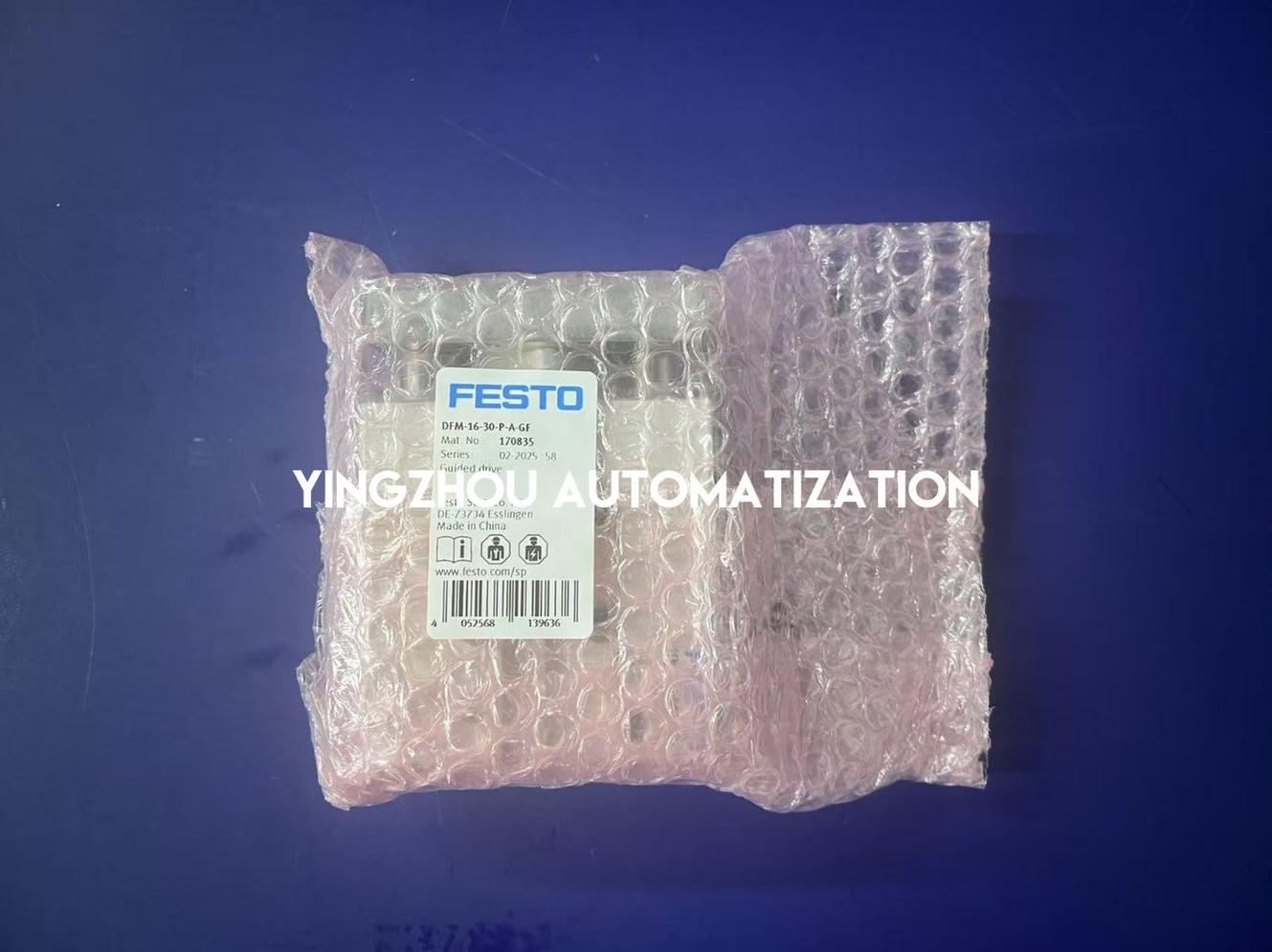 Festo DFM-16-30-P-A-GF Guided Cylinder | 170835 | 16 mm Bore, 30 mm Stroke | Heavy-Duty Guided Actuator | Brand New Original-YingZhou Automatization