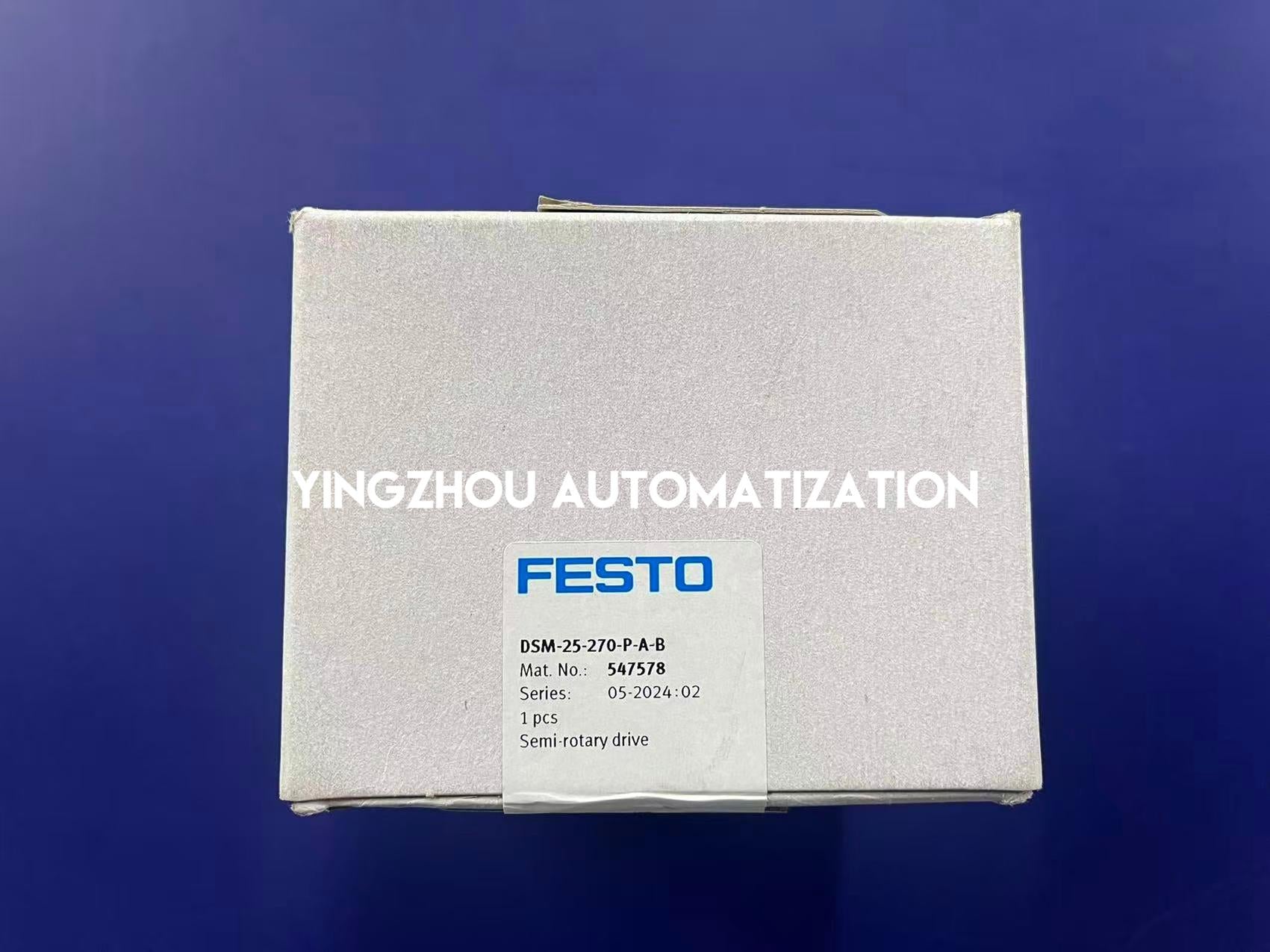 Festo DSM-25-270-P-A-B Semi-Rotary Drive | 547578 | 25 mm Size, 270° Swivel Angle | High-Precision Pneumatic Actuator | Brand New Original-YingZhou Automatization