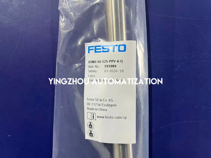 Festo DSNU-16-125-PPV-A-Q Standard Cylinder | 193989 | 16 mm Bore, 125 mm Stroke | Pneumatic Actuator | Brand New Original-YingZhou Automatization