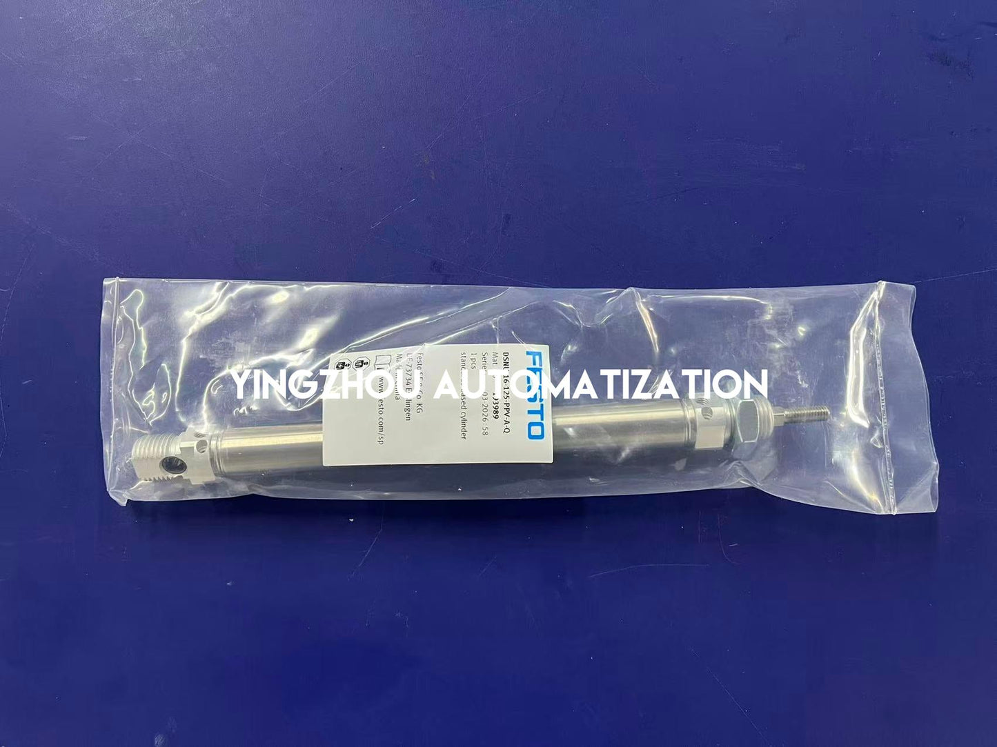 Festo DSNU-16-125-PPV-A-Q Standard Cylinder | 193989 | 16 mm Bore, 125 mm Stroke | Pneumatic Actuator | Brand New Original-YingZhou Automatization