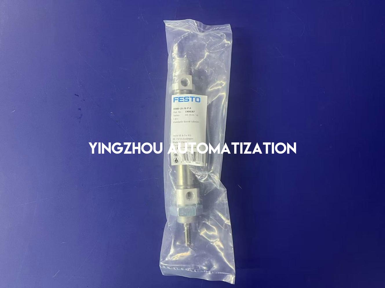 Festo DSNU-20-70-P-A Standard Cylinder | 1908287 | 20 mm Bore, 70 mm Stroke | Pneumatic Actuator | Brand New Original-YingZhou Automatization