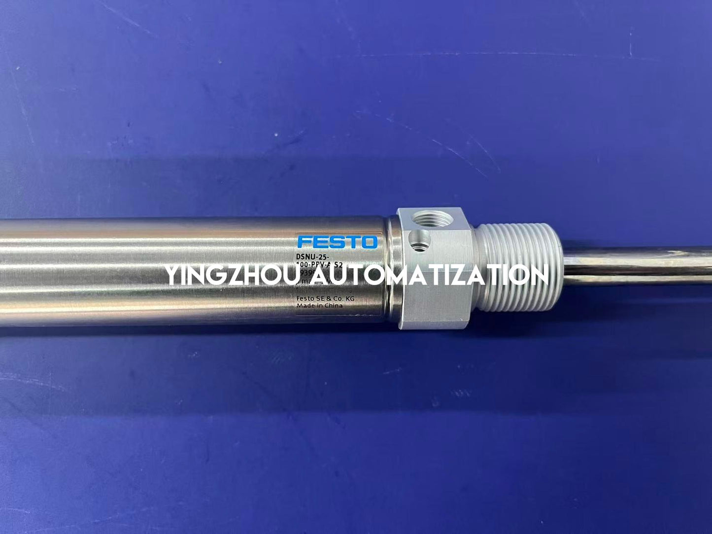 Festo DSNU-25-100-PPV-A-S2 ISO Cylinder | 193991 | 25 mm Bore, 100 mm Stroke | Adjustable Cushioning & Through-Piston Rod | Brand New Original-YingZhou Automatization