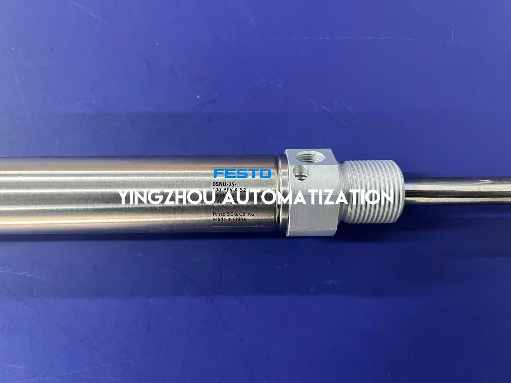 Festo DSNU-25-100-PPV-A-S2 ISO Cylinder | 193991 | 25 mm Bore, 100 mm Stroke | Adjustable Cushioning & Through-Piston Rod | Brand New Original-YingZhou Automatization