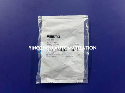 Festo HE-2-QS-8 On-Off Valve | 153468 | QS-8 Push-in Fitting, Manual Operation | Pneumatic Flow Control | Brand New Original-YingZhou Automatization