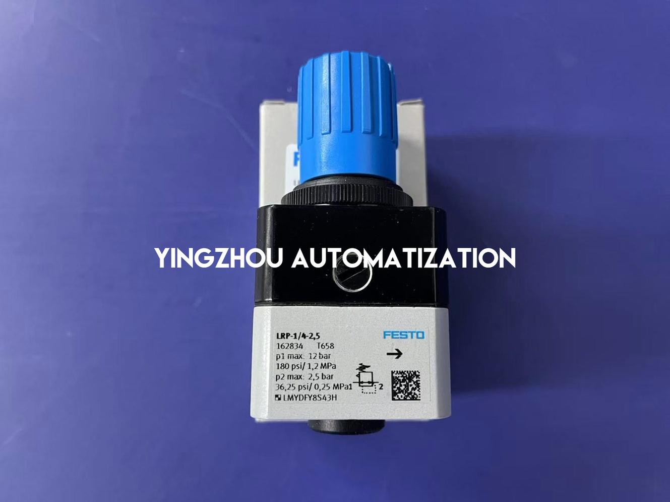 Festo LRP-1/4-2.5 Precision Pressure Regulator | 162834 | G1/4" Port, 0.05–2.5 bar | Pneumatic Control | Brand New Original-YingZhou Automatization