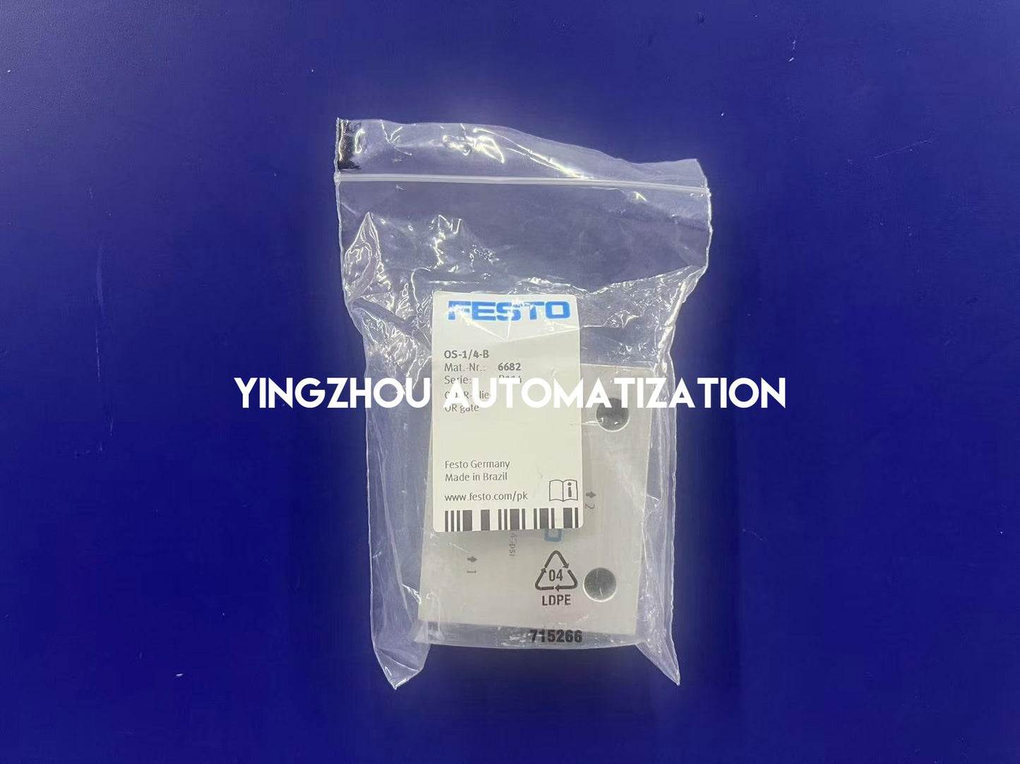 Festo OS-1/4-B Silencer | 6682 | G1/4" Thread, Metal Design | Pneumatic Noise Reduction | Brand New Original-YingZhou Automatization