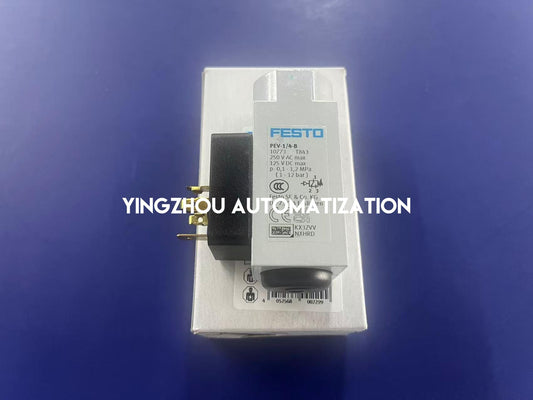 Festo PEV-1/4-B Pressure Switch | 10773 | G1/4" Thread, Adjustable Switching Point | Pneumatic Pressure Control | Brand New Original-YingZhou Automatization