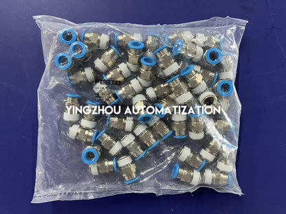 Festo QS-3/8-10-50 Push-in Fitting | 153033 | 10 mm OD, R3/8" Thread | Straight Pneumatic Connector | Brand New Original-YingZhou Automatization