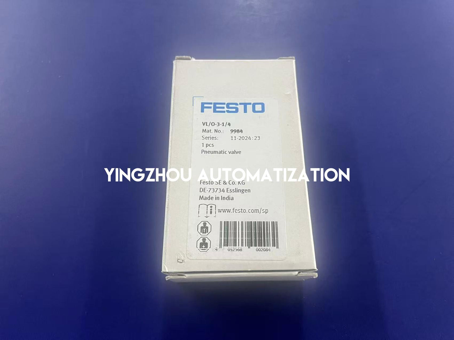 Festo VL/0-3-1/4 Limit Valve | 9984 | G1/4" Thread, Roller Lever Actuation | Mechanical Pneumatic Valve | Brand New Original-YingZhou Automatization