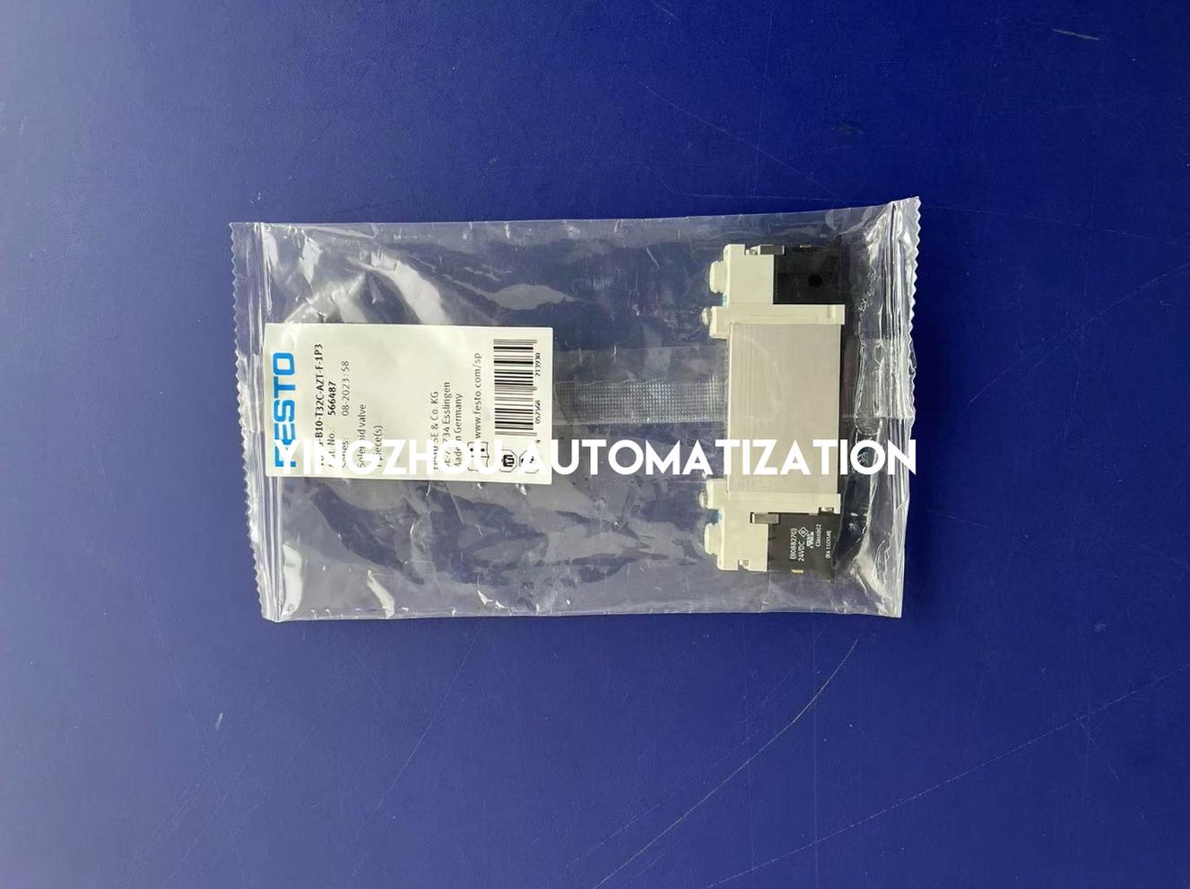 Festo VUVG-B10-T32C-AZT-F-1P3 Solenoid Valve | 566487 | 3/2-way, 24V DC, M5 Ports | Compact Pneumatic Control | Brand New Original-YingZhou Automatization