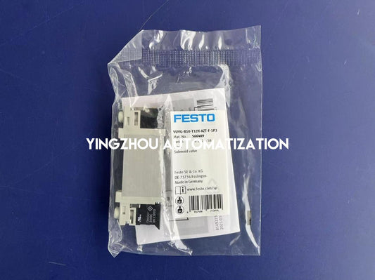 Festo VUVG-B10-T32H-AZT-F-1P3 Solenoid Valve | 566489 | 3/2-way, 24V DC, M5 Ports | Compact Pneumatic Control | Brand New Original-YingZhou Automatization