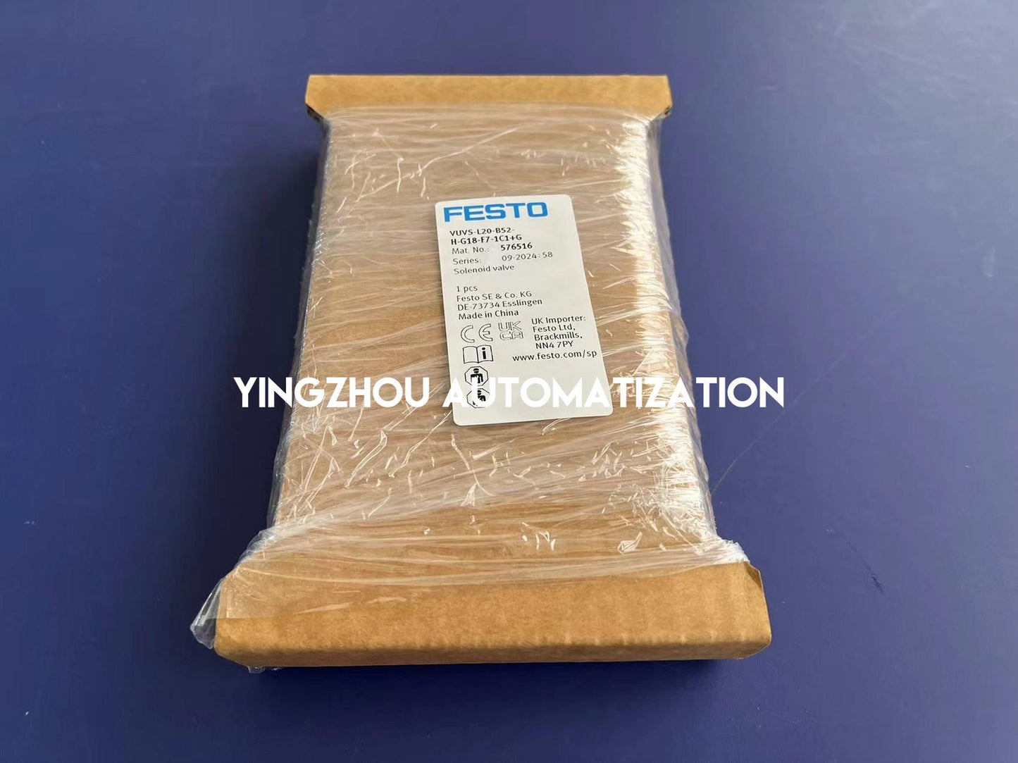 Festo VUVS-L20-B52-H-G18-F7-1C1+G Solenoid Valve | 576516 | 5/2 Bistable, 24V DC, G1/8" Ports | Pneumatic Directional Control | Brand New Original-YingZhou Automatization