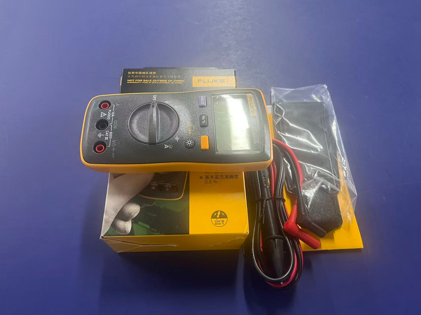 Fluke 107 | Mini Palm-Sized Digital Multimeter | AC/DC Voltage Current Tester | Backlight Display Meter | Brand New Original-YingZhou Automatization