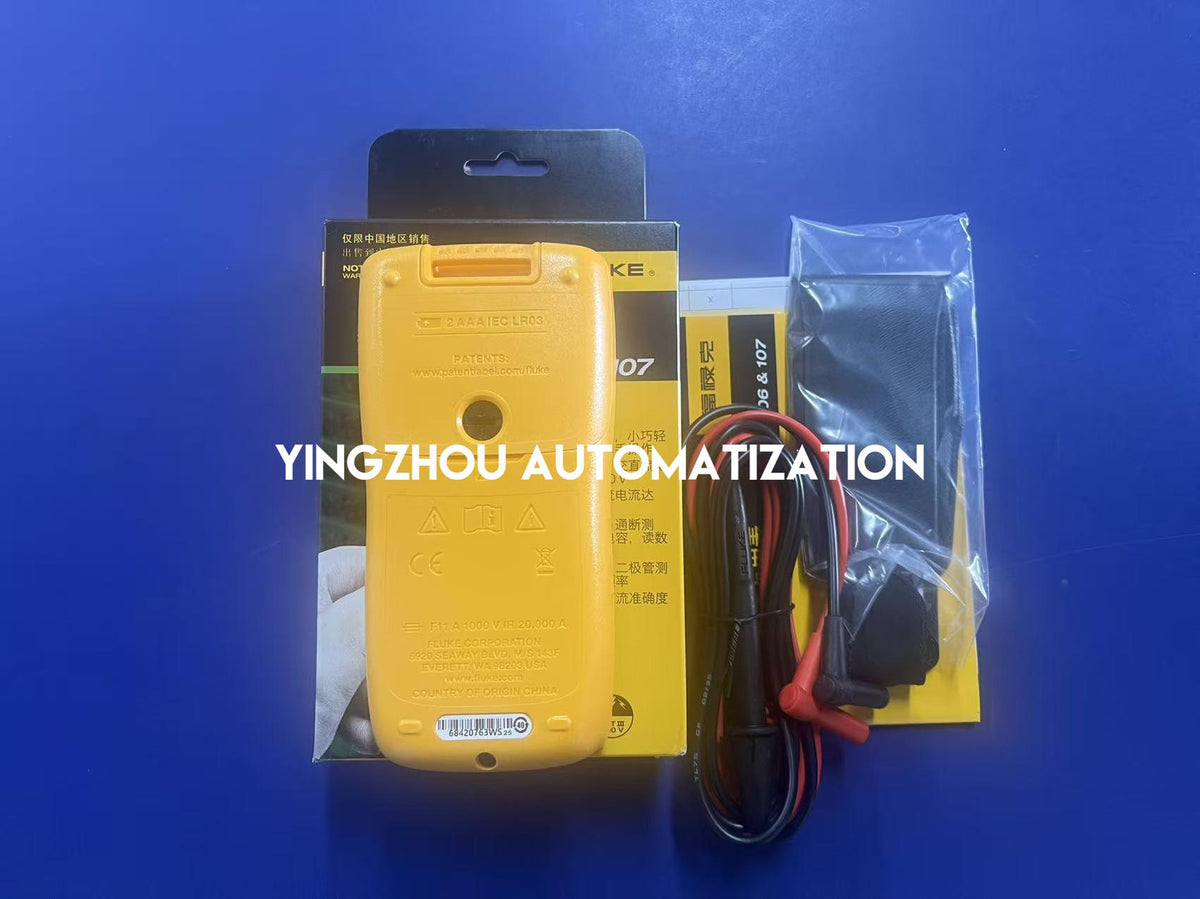 Fluke 107 Palm-Sized Digital Multimeter 600V 10A CAT III 600V-YingZhou Automatization