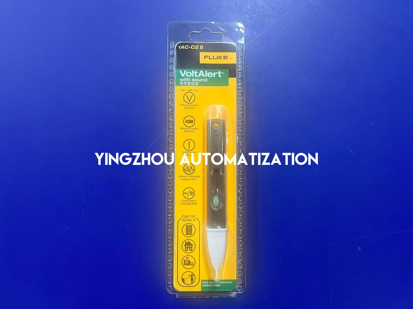Fluke 1AC-C2II | VoltAlert Non-Contact Voltage Detector | 200V-1000V AC | Pocket Tester Pen with Beeper | Brand New Original-YingZhou Automatization