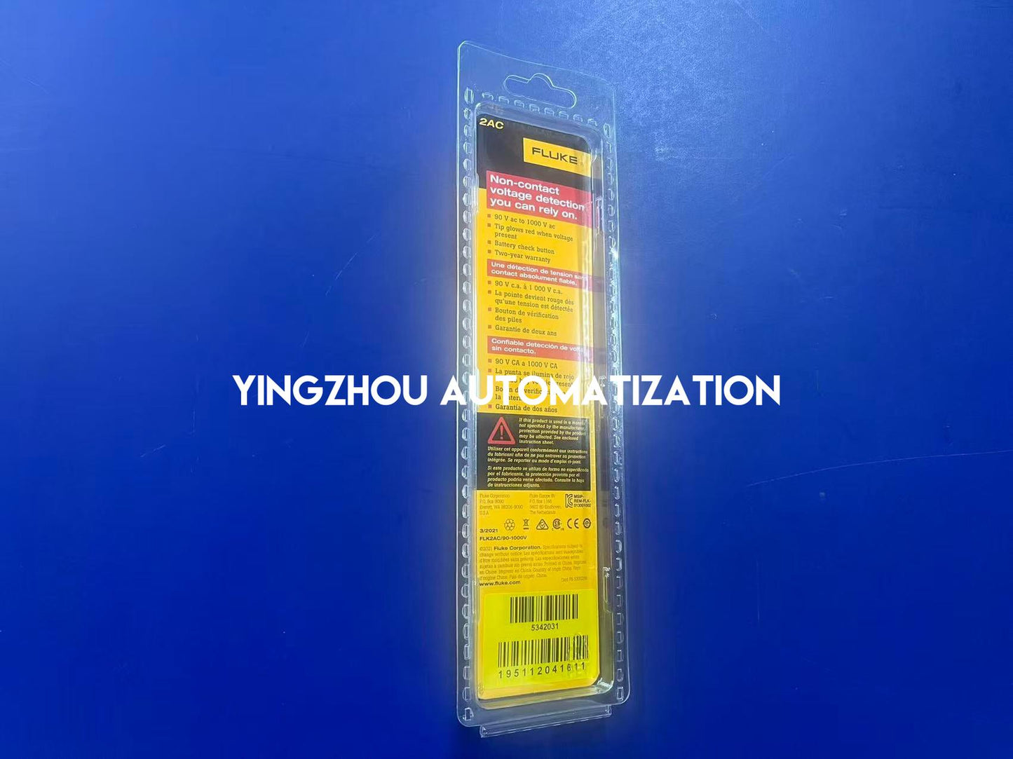 Fluke 2AC | VoltAlert Non-Contact Voltage Detector | 90V-1000V AC | Pocket Electric Tester Pen | Brand New Original-YingZhou Automatization