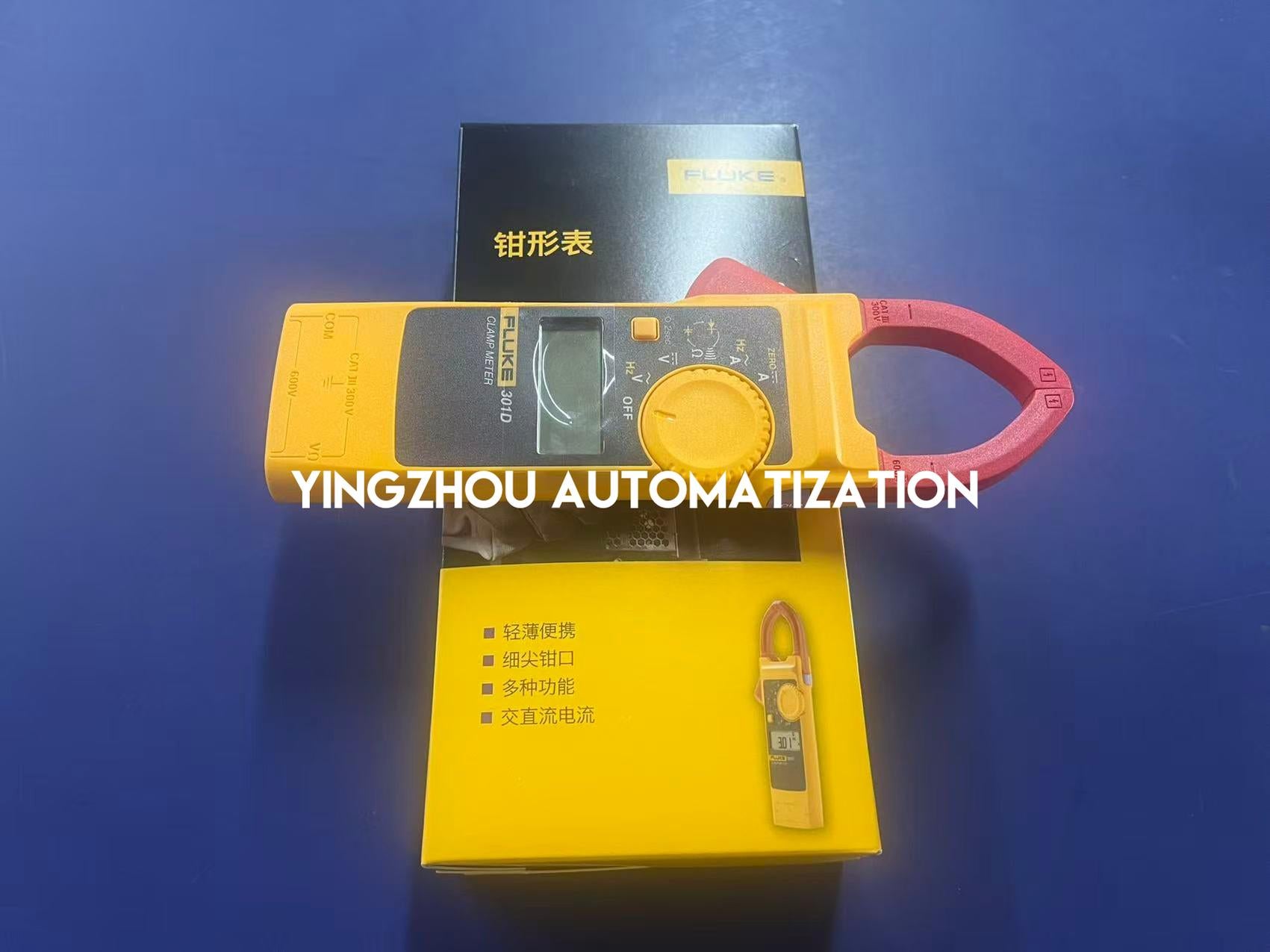 Fluke 301D | Ultra-Thin Digital Clamp Meter | 600A AC DC Current | Compact Pocket Smart Multimeter | Brand New Original-YingZhou Automatization