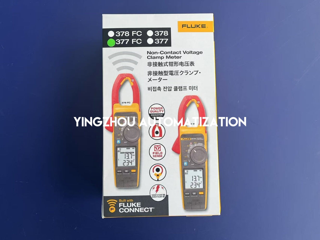 Fluke 377 FC True-RMS AC/DC Clamp Meter | FieldSense Technology, Fluke Connect Enabled, High-Performance 3-Phase Testing, Brand New Original-YingZhou Automatization